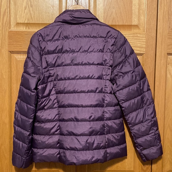 Eddie Bauer EB 650 down filled lightweight packable coat purple size small - Picture 5 of 8